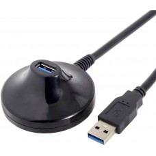Krysma 1.5m/5ft USB 3.0 USB-A (M) to USB-A (F) Dock cable (with double-sided acrylic adhesive tape for docking base)