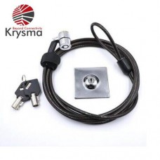 Krysma Notebook Security Lock with Metal Anchor Plate (1.8 Meter Wire Length)