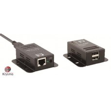 Krysma USB 2.0 Industrial 2-Port CAT5 Extender Kit 50M