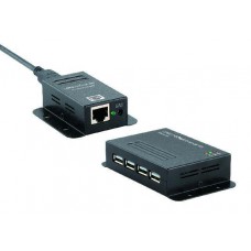 Krysma USB 2.0 Industrial 4-Port CAT5 Extender Kit 50M